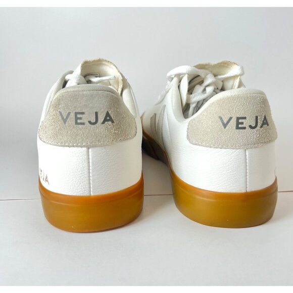 Veja Campo Chrome free Men Sneakers White Natural Suede Leather Shoes Size 44 - Picture 3 of 8